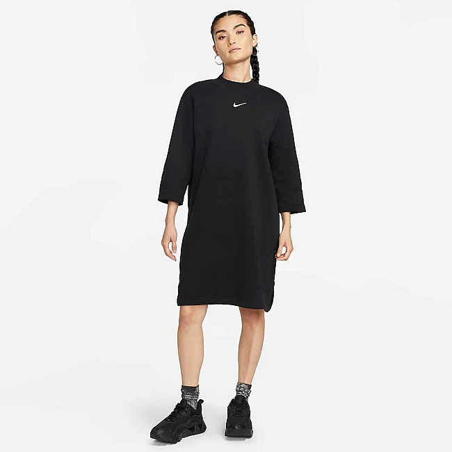 ДАМСКА РОКЛЯ NIKE NSW PHNX FLC 3Q DRESS BLACK