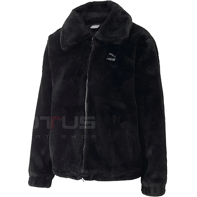ДАМСКО ЯКЕ PUMA CLASSICS FAUX FUR JACKET BLACK
