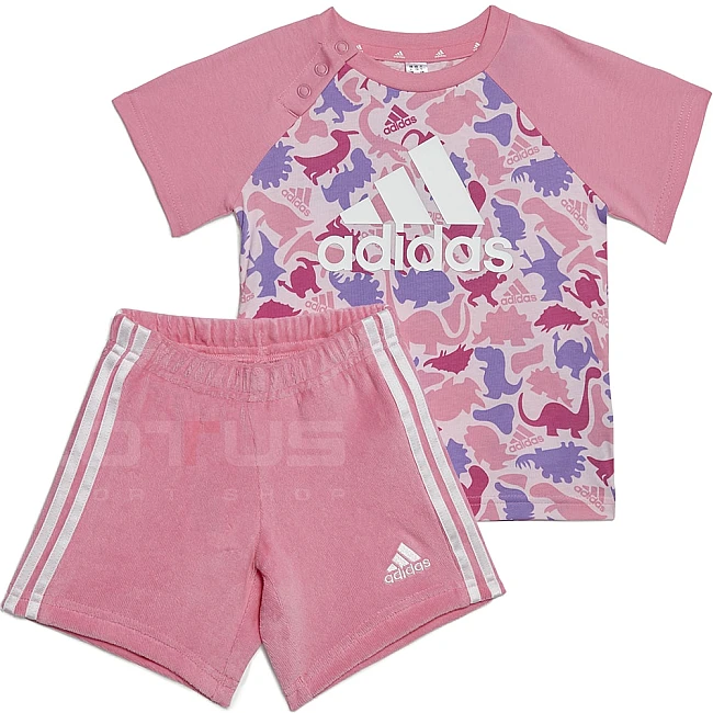 БЕБЕШКИ СПОРТЕН ЕКИП ЗА МОМИЧЕ ADIDAS AOP CO T SET PINK