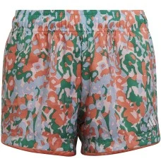 ДЕТСКИ КЪСИ ПАНТАЛОНИ ЗА МОМИЧЕ ADIDAS TR-ES AOP SHORT PINK/BLUE/FUCHSIA