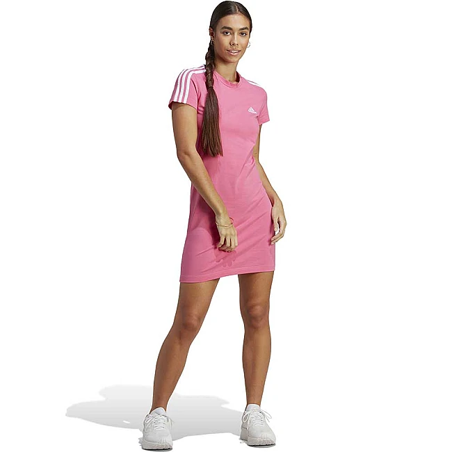 ДАМСКА РОКЛЯ ADIDAS 3S FIT T DRESS MAGENTA