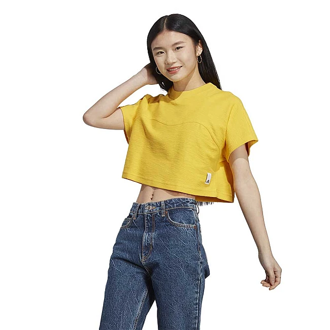 ДАМСКА ТЕНИСКА ADIDAS LNG LW FT TEE GOLD