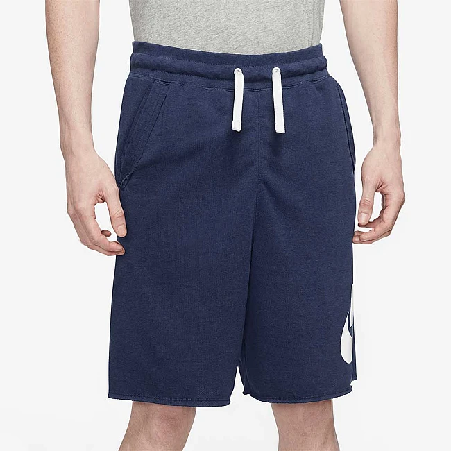 МЪЖКИ КЪСИ ПАНТАЛОНИ NIKE CLUB ALUMNI HBR FT SHORT NAVY