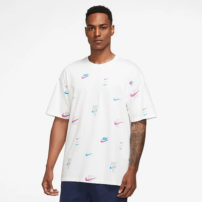 МЪЖКА ТЕНИСКА NIKE NSW TEE M90 12MO LBR AOP WHITE