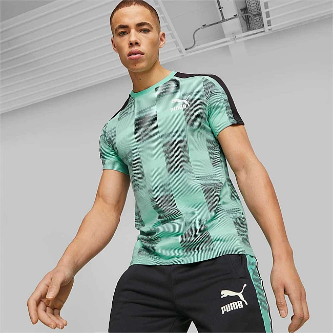 МЪЖКА ТЕНИСКА PUMA T7 SPORT AOP TEE MINT
