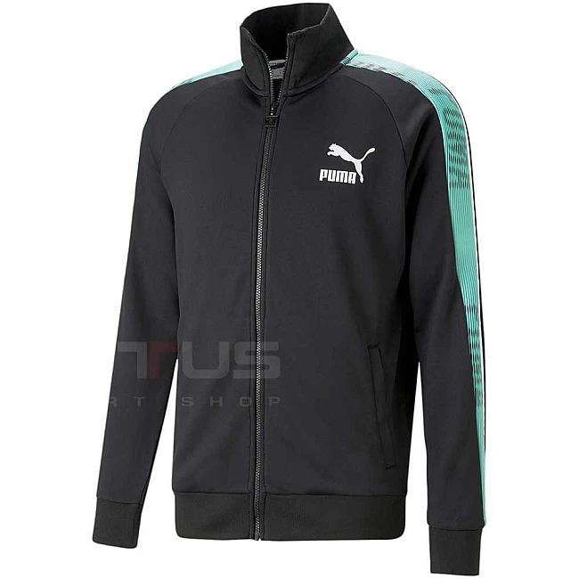 МЪЖКО ГОРНИЩЕ PUMA T7 SPORT TRACK JACKET PT BLACK/MINT