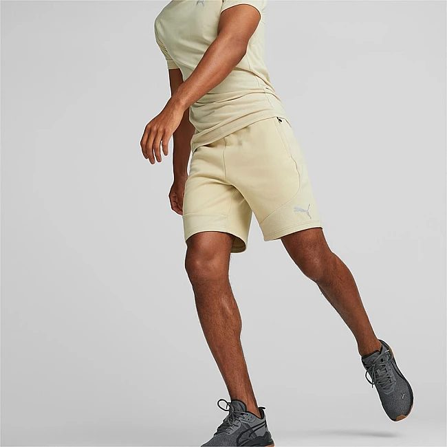 МЪЖКИ КЪСИ ПАНТАЛОНИ PUMA EVOSTRIPE SHORTS 8IN DK GRANOLA