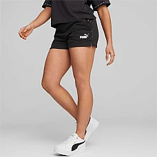 ДАМСКИ КЪСИ ПАНТАЛОНИ PUMA POWER TAPE SHORTS BLACK