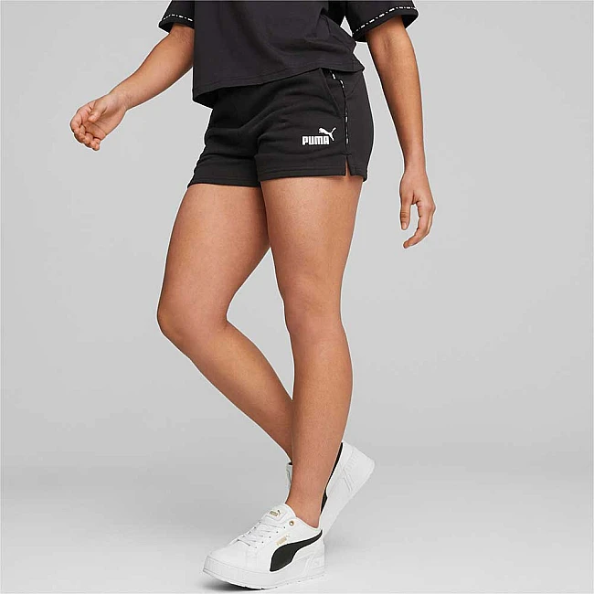 ДАМСКИ КЪСИ ПАНТАЛОНИ PUMA POWER TAPE SHORTS BLACK