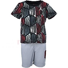 БЕБЕШКИ СПОРТЕН ЕКИП ЗА МОМЧЕ NIKE JORDAN RAG BLOCK AOP SHORT BLACK/GREY