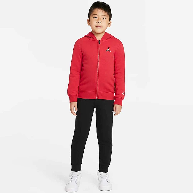 ДЕТСКИ СПОРТЕН ЕКИП NIKE JORDAN ESSENTIALS FLEECE SET RED/BLACK