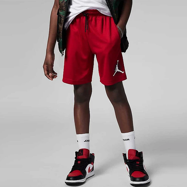 ДЕТСКИ КЪСИ ПАНТАЛОНИ ЗА МОМЧЕ NIKE JORDAN LB GYM 23 MESH SHORTS RED