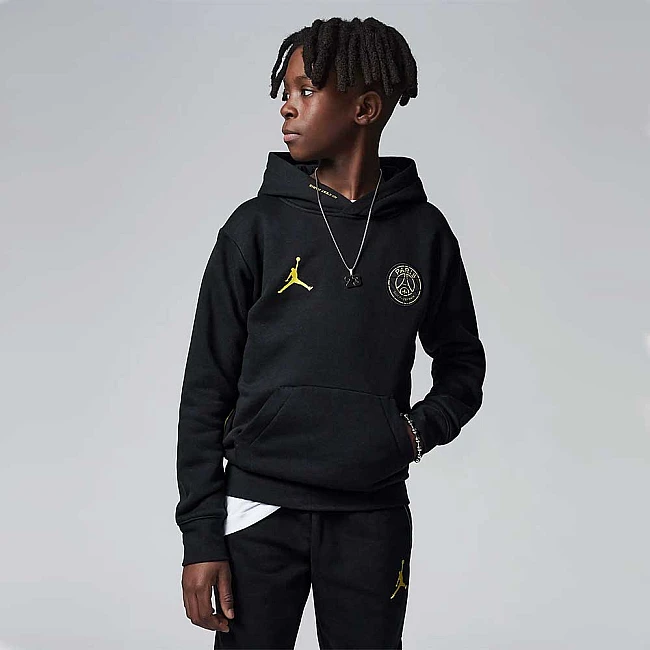 ДЕТСКИ СУИТШЪРТ ЗА МОМЧЕ NIKE JORDAN PSG FLC PO BLACK