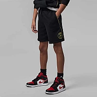 ДЕТСКИ КЪСИ ПАНТАЛОНИ ЗА МОМЧЕ NIKE JORDAN PSG FLC SHORT BLACK