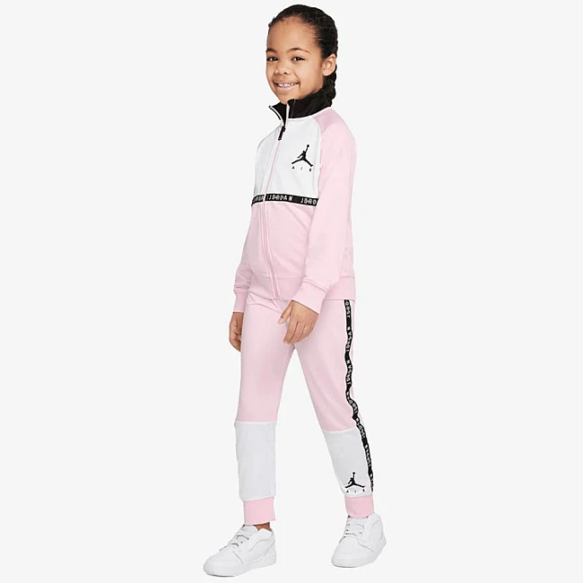 ДЕТСКИ СПОРТЕН ЕКИП ЗА МОМИЧЕ NIKE JORDAN JUMPMAN AIR BLOCKED TRICOT PINK