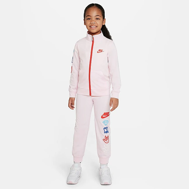 ДЕТСКИ СПОРТЕН ЕКИП ЗА МОМИЧЕ NIKE XO SWOOSH TRICOT SET PINK