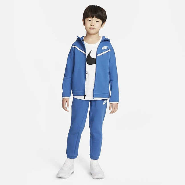 ДЕТСКИ СПОРТЕН ЕКИП ЗА МОМЧЕ NIKE NSW TECH FLEECE SET DK MARINA BLUE