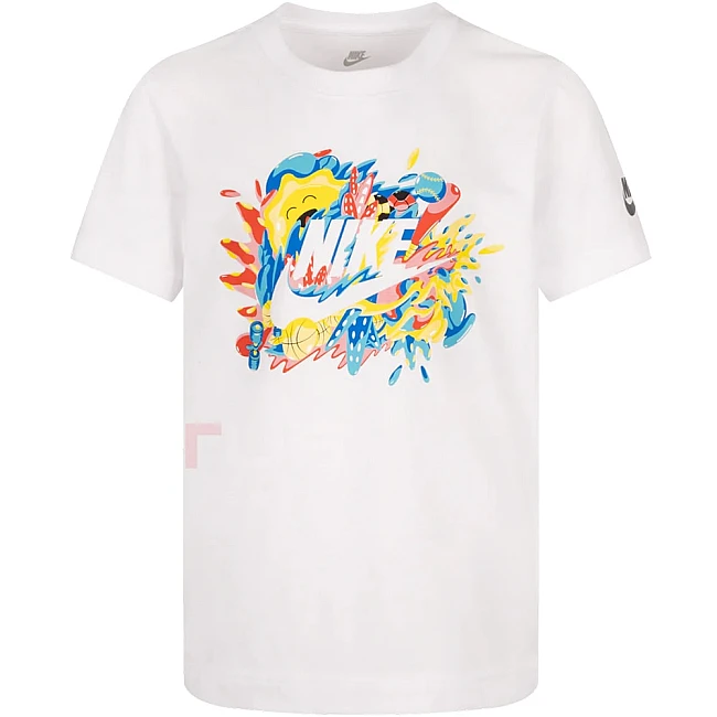 ДЕТСКА ТЕНИСКА ЗА МОМЧЕ NIKE FUTURA SPORT SPLASH WHITE