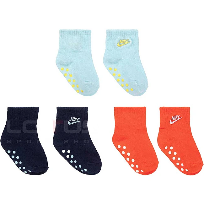 БЕБЕШКИ ЧОРАПИ ЗА МОМЧЕ NIKE CORE FUTURA GRIPPER BLUE/NAVY/RED