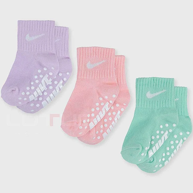 БЕБЕШКИ ЧОРАПИ ЗА МОМИЧЕ NIKE GIRLS ANKLE SOCKS 3 PACK