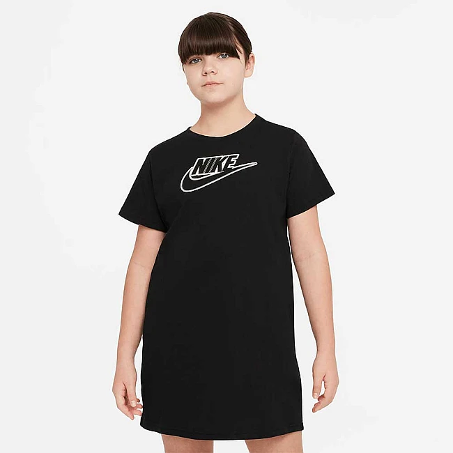 ДЕТСКА РОКЛЯ NIKE NSW FUTURA TSHIRT DRESS BLACK