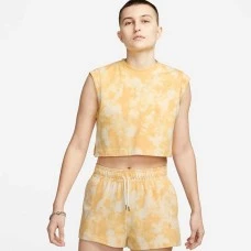 ДАМСКА ТЕНИСКА NIKE NSW WVE DYE JRSY SL TOP A3 GOLD