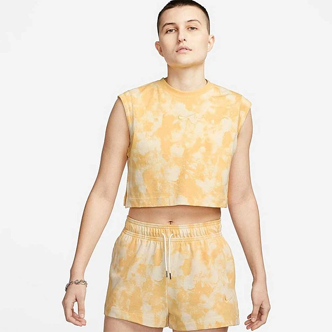 ДАМСКА ТЕНИСКА NIKE NSW WVE DYE JRSY SL TOP A3 GOLD