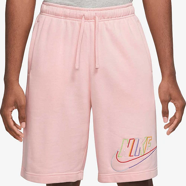 МЪЖКИ КЪСИ ПАНТАЛОНИ NIKE CLUB+ FT SHORT MCF PINK