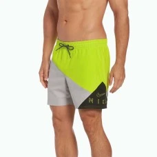 МЪЖКИ ПЛУВНИ ШОРТИ NIKE 5IN VOLLEY SHORT GREY/VOLT