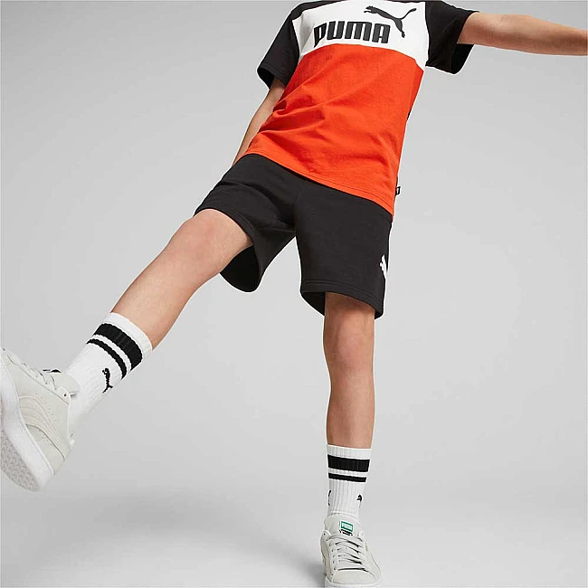 ДЕТСКИ КЪСИ ПАНТАЛОНИ ЗА МОМЧЕ PUMA POWER SHORTS TR CL B BLACK