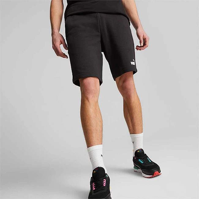 МЪЖКИ КЪСИ ПАНТАЛОНИ PUMA ESS ELEVATED PIQUE SHORTS 9IN BLACK
