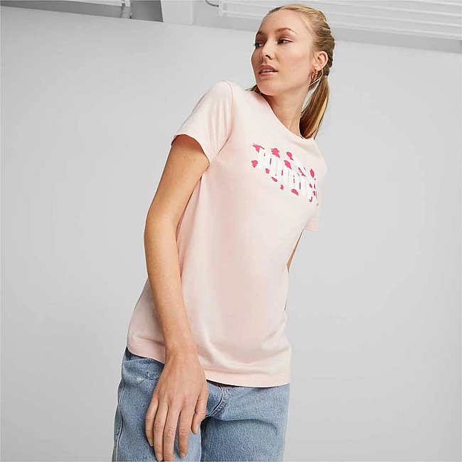 ДАМСКА ТЕНИСКА PUMA ESS+ ANIMAL TEE ROSE
