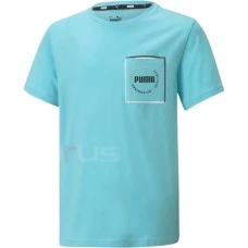 ДЕТСКА ТЕНИСКА PUMA ALPHA POCKET TEE B BLUE