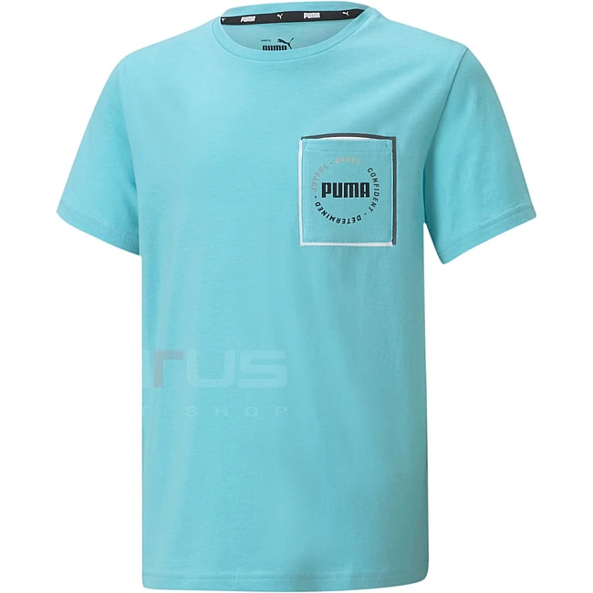 ДЕТСКА ТЕНИСКА PUMA ALPHA POCKET TEE B BLUE
