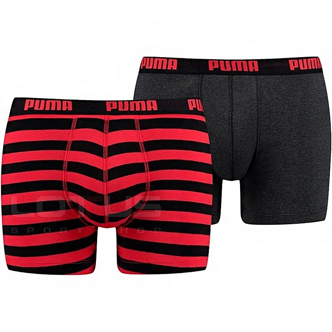 МЪЖКИ БОКСЕР PUMA STRIPE 1515 BOXER 2P BOXER RED