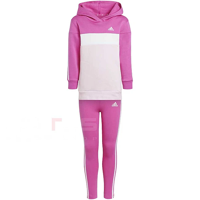 ДЕТСКИ СПОРТЕН ЕКИП ЗА МОМИЧЕ ADIDAS 3S TIB FL TS PINK