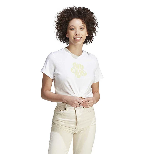 ДАМСКА ТЕНИСКА ADIDAS AOP TEE WHITE