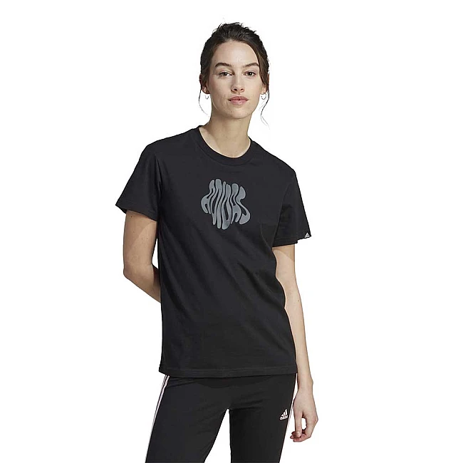 ДАМСКА ТЕНИСКА ADIDAS AOP TEE BLACK