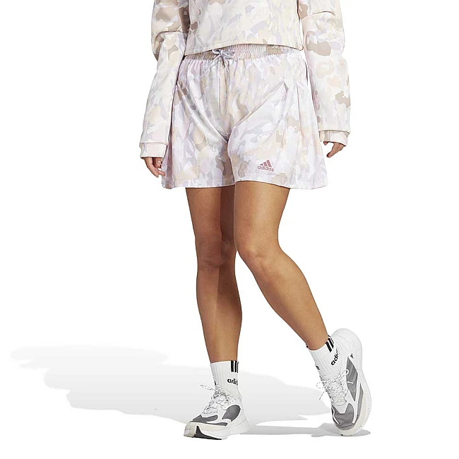 ДАМСКИ КЪСИ ПАНТАЛОНИ ADIDAS AOP SHORT WHITE