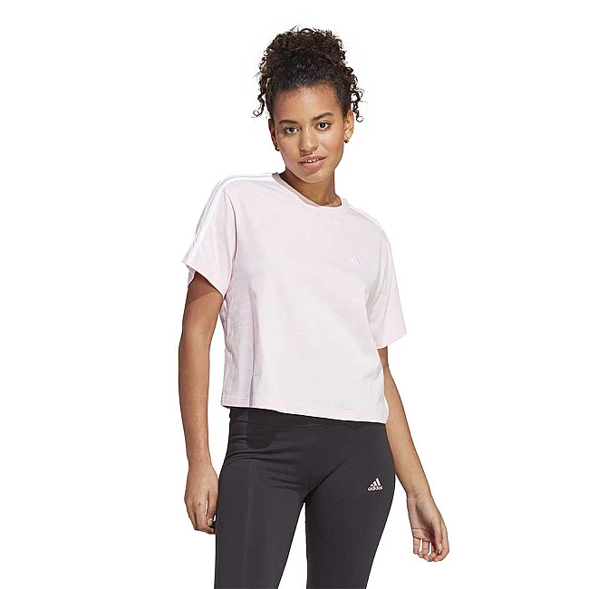 ДАМСКА ТЕНИСКА ADIDAS 3S CR TOP PINK/WHITE