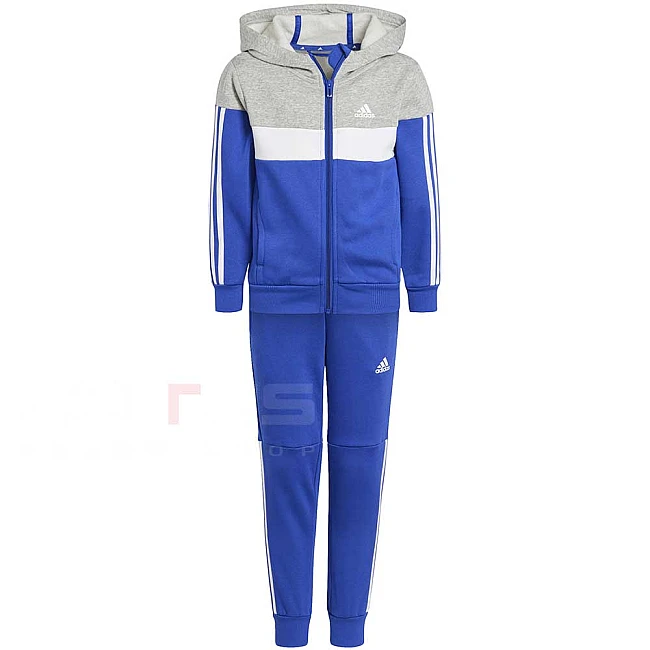 ДЕТСКИ СПОРТЕН ЕКИП ЗА МОМЧЕ ADIDAS 3S TIB FL TS GREY/BLUE