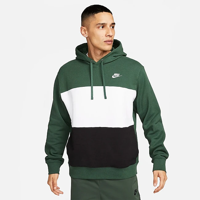 МЪЖКИ СУИТШЪРТ NIKE CLUB+ FT CB HOODIE FIR