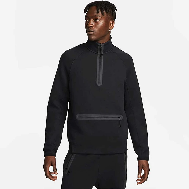 МЪЖКА БЛУЗА NIKE TCH FLC HZ TOP BLACK