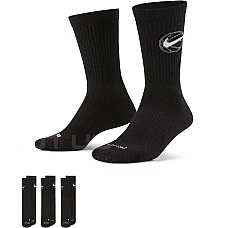 ЧОРАПИ NIKE ED CREW BBALL 3PR 144 BLACK