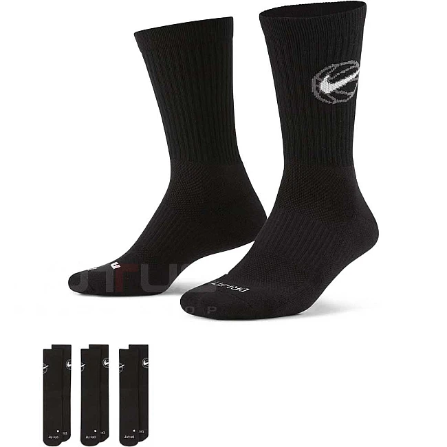 ЧОРАПИ NIKE ED CREW BBALL 3PR 144 BLACK