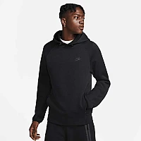 МЪЖКИ СУИТШЪРТ NIKE TCH FLC PO HOODIE BLACK