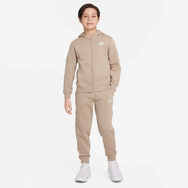 ДЕТСКИ СПОРТЕН ЕКИП ЗА МОМЧЕ NIKE NSW CLUB FLC FZ TRACKSUIT KHAKI