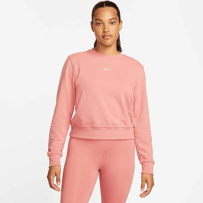 ДАМСКА БЛУЗА NIKE ONE DF CREW LBR RED STARDUST