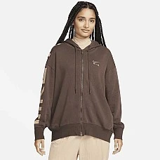 ДАМСКО ГОРНИЩЕ NIKE NSW AIR FLC OS FZ HD BAROQUE BROWN