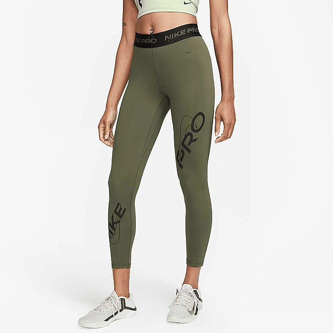 ДАМСКИ КЛИН NIKE DF MR GRX 7/8 TGHT BLACK CARGO KHAKI